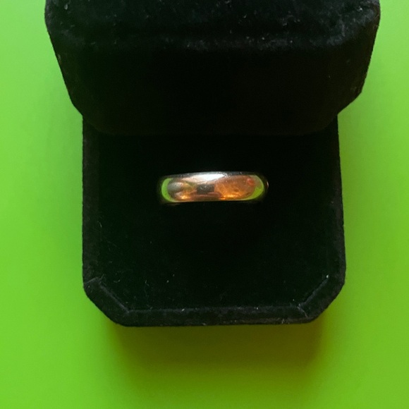 [Hidalgo] Authentic 18K White Gold & Enamel Band - Picture 2 of 9